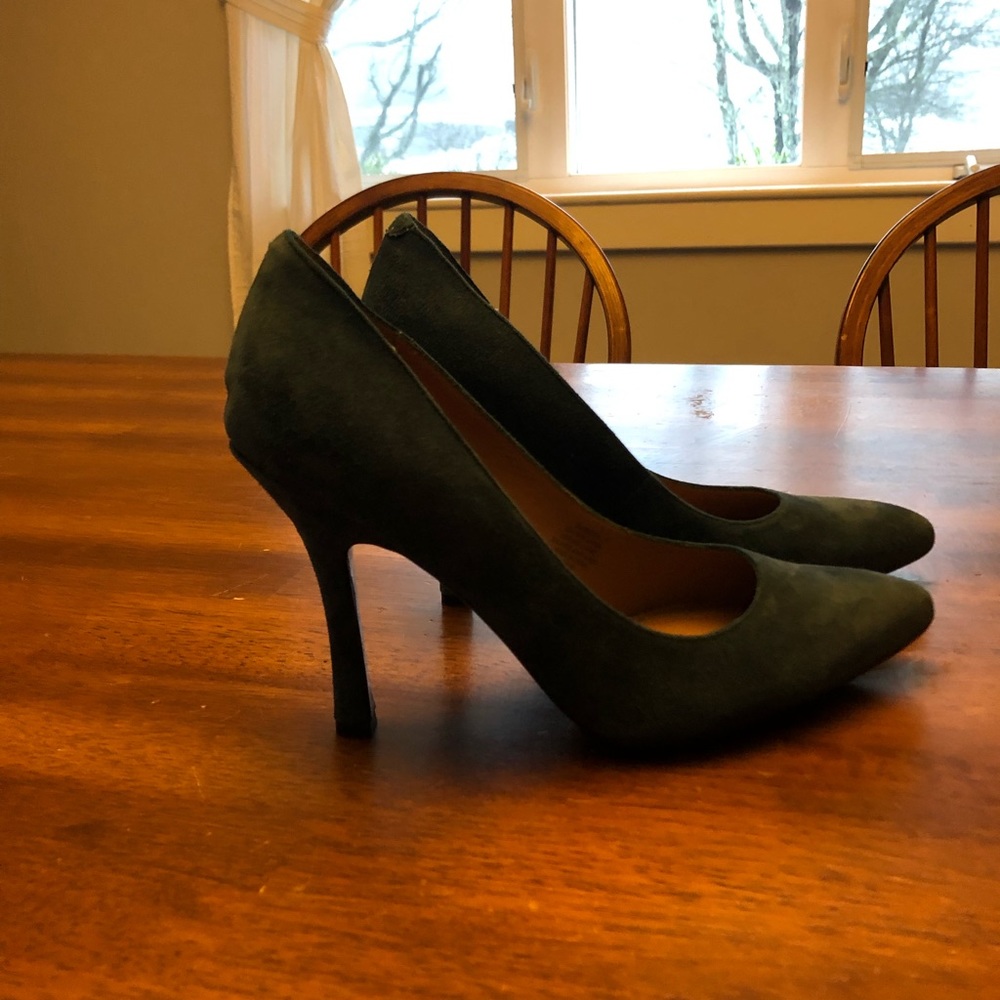 Blue suede stilettos - Picture 2 of 5